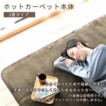 SUB-300 小さく折りたためる ホットカーペット本体 1枚 YAMAZEN(山善