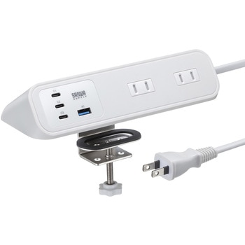 TAP-B114UC-2W �d���^�b�v PD65W�[�d�@�\�t�� �N�����v�Œ莮 �T�����T�v���C �d���R�[�h2m �z���C�g�F   TAP-B114UC-2W 72106460