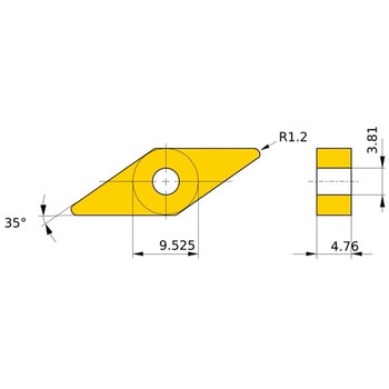 VNMG160412-FPH MC6115 �X�e�����X�|������H�p�R�[�e�b�h���d�`�b�v MC/MP7100�V���[�Y 35���H�`�l�K MC6115 �O�H 72133358