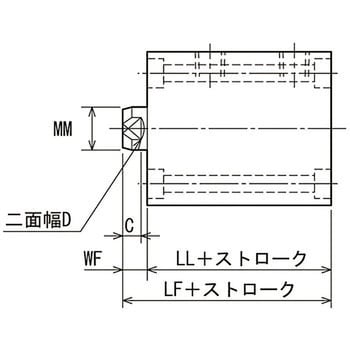 160S-16SD25N20 16MPa用薄形油圧シリンダ 160S-1シリーズ 標準形 1個