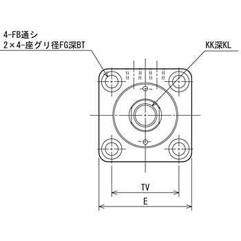 160S-16SD32N40 16MPa用薄形油圧シリンダ 160S-1シリーズ 標準形 1個