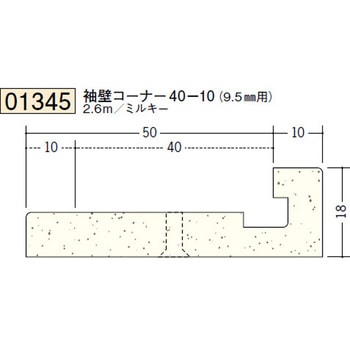 01345 ビニールペンキorクロス下地出隅 創建 72292005