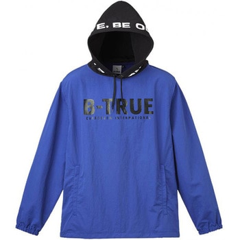 ブルー/BK B-TRUEパッカブルプルパーカー サイズM EverGreen INTERNATIONAL 72326199