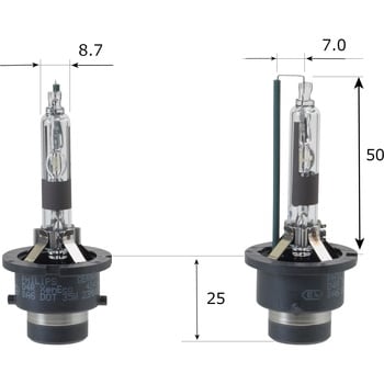 純正交換用HIDバルブ 12V/24V共用 D4 車検対応 モノタロウ D4(HID) 【通販モノタロウ】