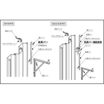 アルウォークオプション品 延長バー ホーシン(HOSHIN)