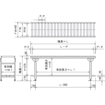 棚付きローラコンベヤ RQR-T オークラ輸送機