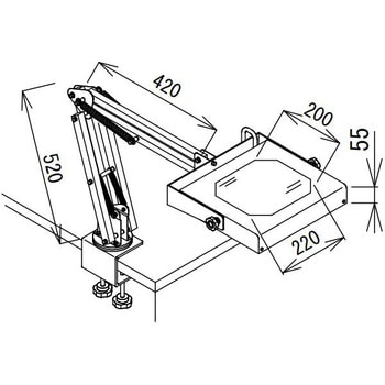 LED照明拡大鏡 LED-WIDE オーツカ光学