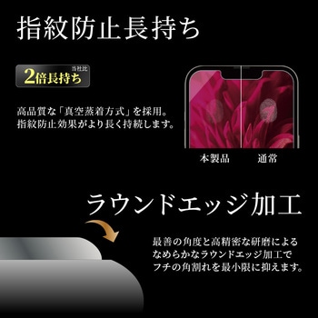 iPhone 13 mini ガラスフィルム「GLASS PREMIUM FILM」 スーパークリア LEPLUS