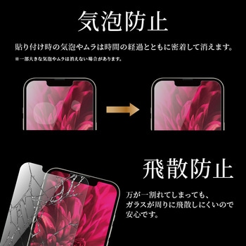 iPhone 13 mini ガラスフィルム「GLASS PREMIUM FILM」 スーパークリア LEPLUS