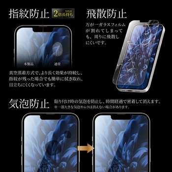 iPhone 13 mini ガラスフィルム「GLASS PREMIUM FILM」 ブルーライトカット LEPLUS
