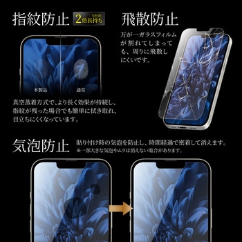 iPhone 14 | iPhone 13 | iPhone 13Pro ガラスフィルム「GLASS PREMIUM FILM」 ブルーライトカット LEPLUS