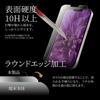 iPhone 14 | iPhone 13 | iPhone 13Pro ガラスフィルム「GLASS PREMIUM FILM」 スーパースムース LEPLUS