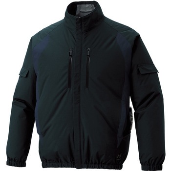 KF96021-KS068 空調風神服 チタン加工長袖ブルゾン(BL非対応 フラット薄型ハイパワーファン&バッテリーセット 2026)(KF96021) サンエス 72442530