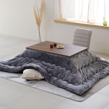 HLT-F12080(WBR)+AKF-2024(BR/CG) こたつテーブル コタツ 長方形 120×80cm YAMAZEN(山善) 72451246