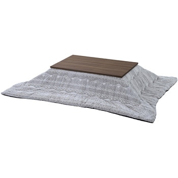 HLT-F12080(WBR)+KKF-2024(NDGY) �����e�[�u�� �R�^�c �����` 120�~80cm YAMAZEN(�R�P) 72451298