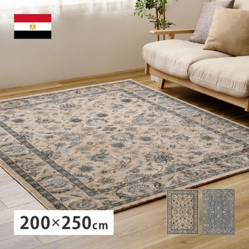 270621211 ウィルトンラグ ラグナ 約200×250cm  ブルー 萩原 72452156