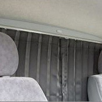 8906BK パーテーションカーテンフルキット【カーテン：ブラック】ハイエース 200系ナロー2-8型(マウント：ブラック) KAZZ-CREATION 72506099