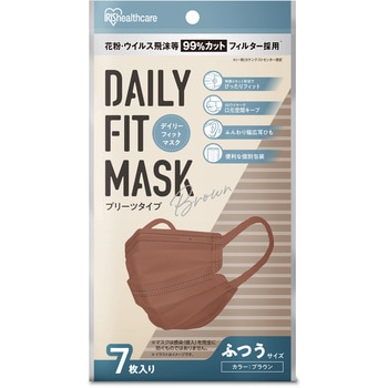 DAILY FIT MASK プリーツ ふつう 7枚入 アイリスオーヤマ