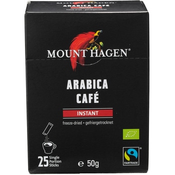 オーガニック フェアトレード インスタントコーヒー スティック 2g×25本 マウントハーゲン