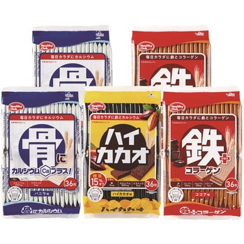 ウエハースアソート 3種計5個 1セット(36枚×5個) ハマダ