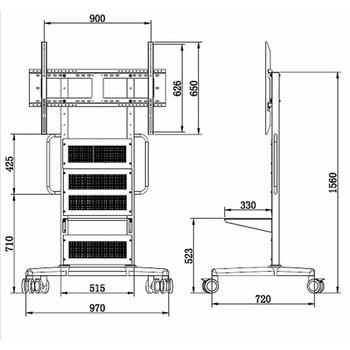 MH-C65FA_STANDSET MAXHUB 液晶ディスプレイ スタンド+設置送料込 1