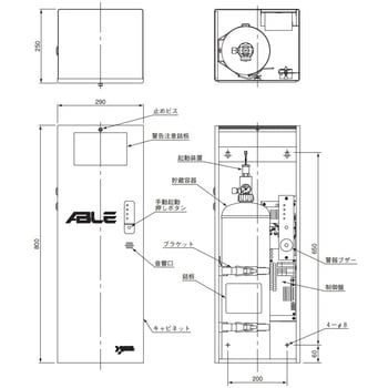産業機器用自動消火装置(エイブル) ヤマトプロテック