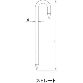 ロープ止め ダイドーハント ロープ止 丸型(メガネ杭) 【通販モノタロウ】