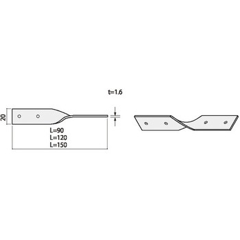 Zマーク ひねり金物 ダイドーハント(旧:大同製鋲所)