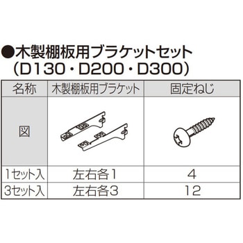 BE-CF01Z3-MANX すっきり棚用 ブラケットセット(木製棚板用) 1セット(3 