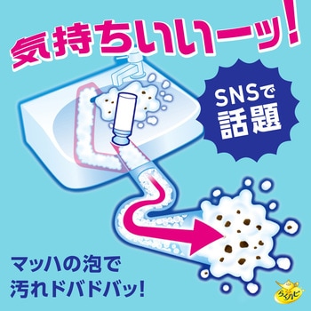 らくハピ マッハ泡バブルーン 洗面台の排水管 アース製薬