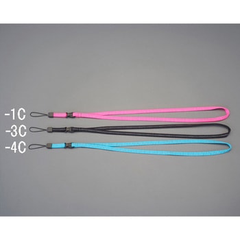 携帯ストラップ(反射ライン付/ブラック) エスコ