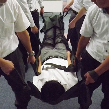 折畳式担架(ポリエステル布製) - エスコ