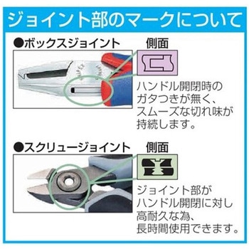 精密ニッパー(ばね付) エスコ