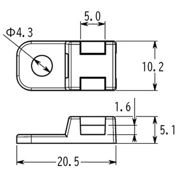 結束バンド用ベース(金属成分入) エスコ