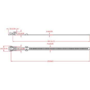 結束バンド(再結束タイプ) エスコ