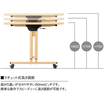 昇降式福祉・医療施設テーブル ニシキ工業