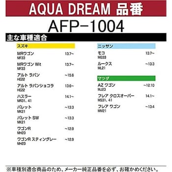 AD-AFP-1004 PLATINUM カーエアコンフィルター 1個 AQUA DREAM(アクア