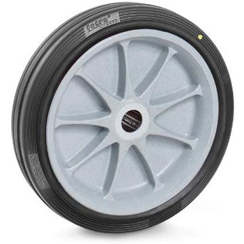 [ESD]ソリッドラバータイヤ(プラスチックホイール) エスコ