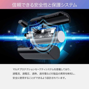 VEGER【ミニパワーバンク】TYPE-Cコードレス 5000mAh PD20W出力 VEGER(ベガー)
