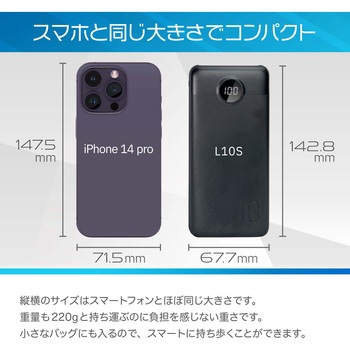 VEGER【パワーバンク】10000mAh Type-C&USB-A搭載モバイルバッテリー VEGER(ベガー)