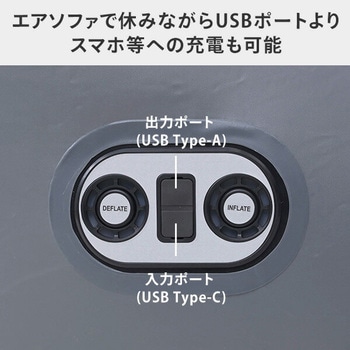 コードレスポンプ内蔵 車中泊にも使えるエアマット USBポート付き YAMAZEN(山善)