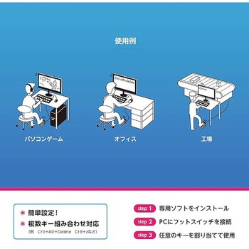 USB接続フットスイッチ NFS-01 ナルコーム