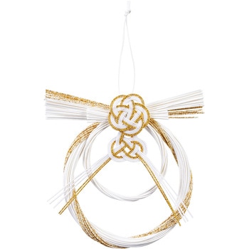 【展示用】水引 あわじ結び 金白 XJ001821 金白あわじ水引飾り 1個 東京堂 【通販モノタロウ】