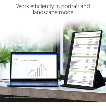液晶モニタ  16インチ ポータブル モニター MB166C - ASUS(エイスース)