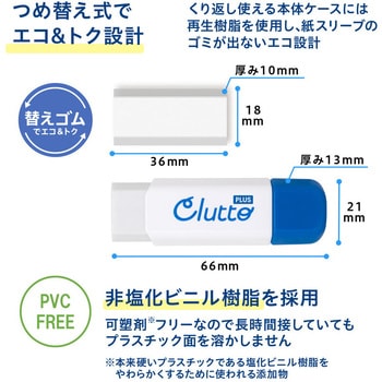 ケース消しゴム Clutto くるっと PLUS(プラス)[文具]