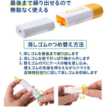 ケース消しゴム Clutto くるっと PLUS(プラス)[文具]