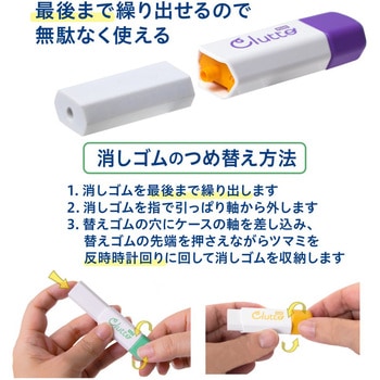 ケース消しゴム Clutto くるっと PLUS(プラス)[文具]