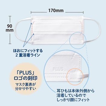 肌にふんわりマスク 医療用 50枚入 プラス(文具)
