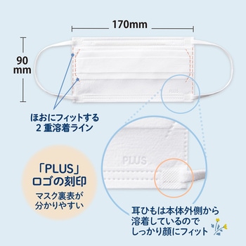 肌にふんわりマスク フラワーボックス 50枚入 プラス(文具)