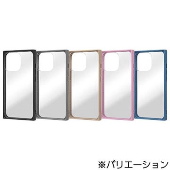 iPhone 13 Pro 耐衝撃ハイブリッド Pufful スクエア レイ・アウト
